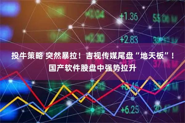 投牛策略 突然暴拉！吉视传媒尾盘“地天板”！国产软件股盘中强势拉升